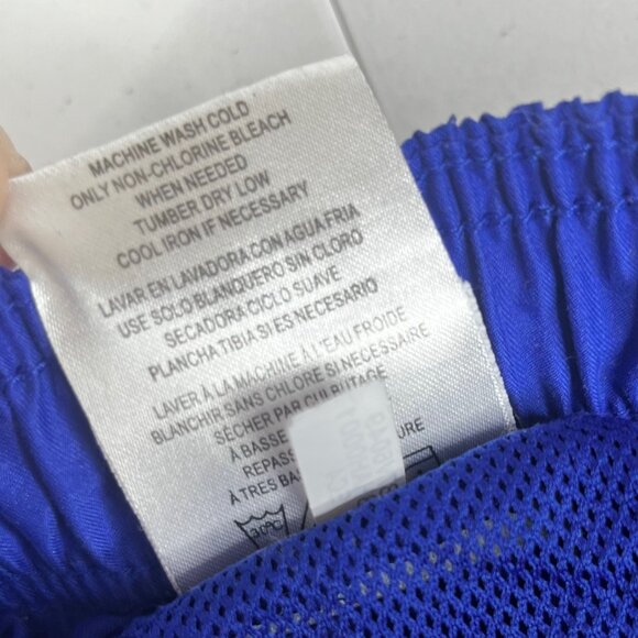 Calvin Klein Swim Shorts Mens Large Blue Mesh Brief Pockets Drawstring - Picture 11 of 11